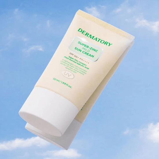 DERMATORY Pro Trouble Super Zinc Mild Sun Cream Set SPF 50+ PA++++ (50ml+31ml) - EmpressKorea