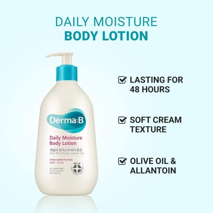 Derma:B Daily Moisture Body Lotion 400 ml - EmpressKorea