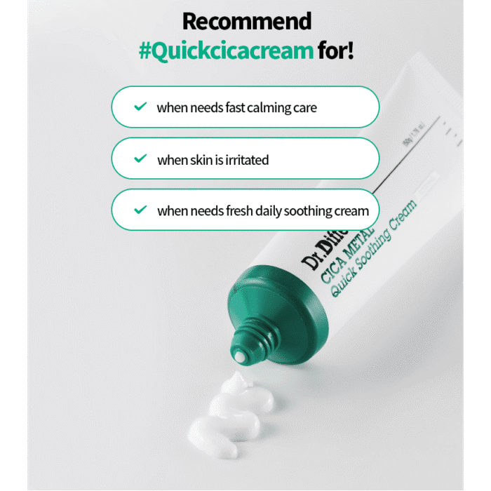 Dr.Different Cica Metal Quick Soothing Cream 50g - EmpressKorea