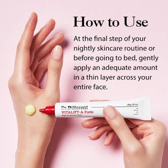 Dr.Different VITALIFT-A Forte Night Treatment Cream 20g - EmpressKorea