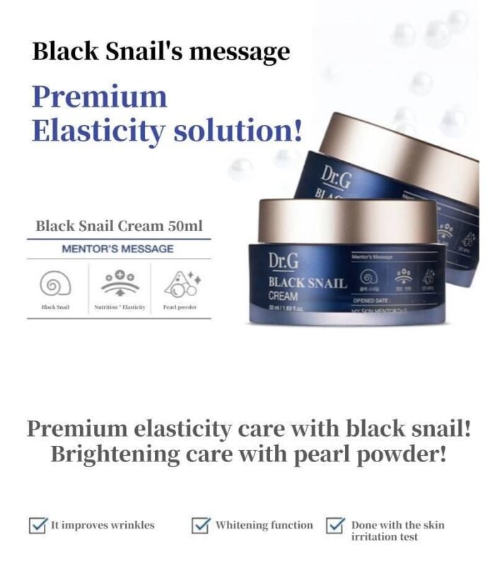 Dr.G Black Snail Cream 50ml - EmpressKorea