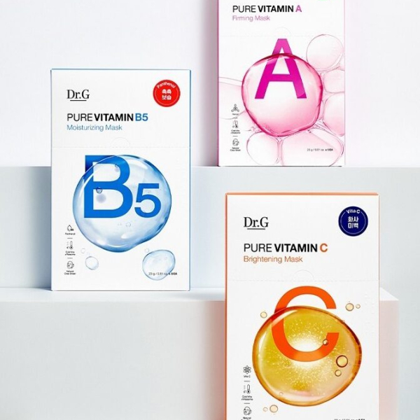 Dr. G Pure Vitamin Mask Set Vitamin A 23g x 4p+Vitamin B5 23g x 4p+Vitamin C 23g x4p - EmpressKorea