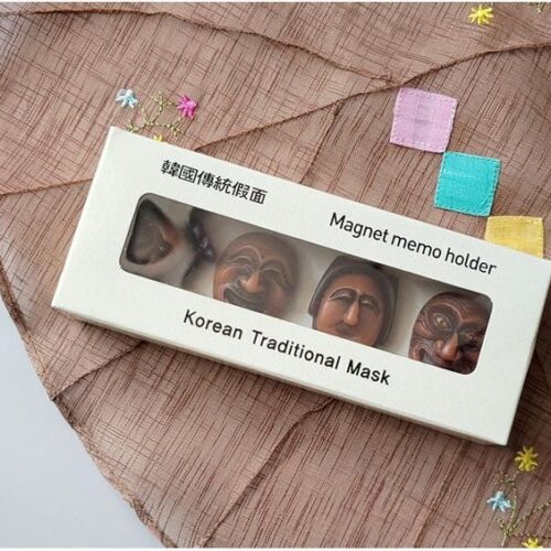 Dridashop Korean Traditional Souvenir Hahoetal Refrigerator Magnet Set - EmpressKorea