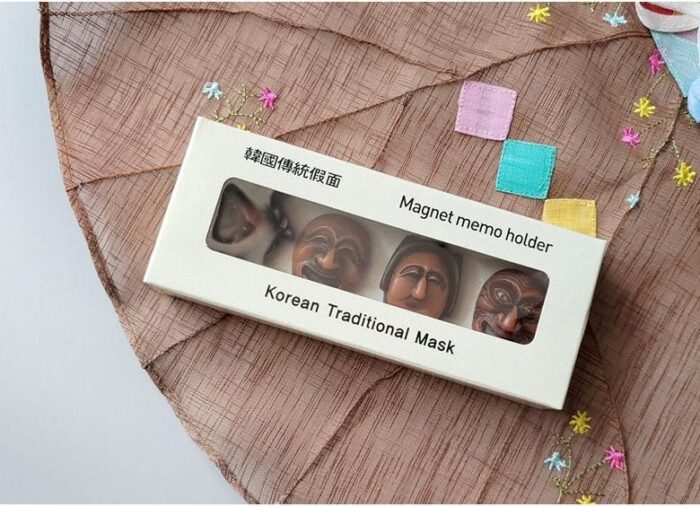 Dridashop Korean Traditional Souvenir Hahoetal Refrigerator Magnet Set - EmpressKorea
