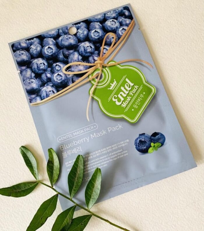 ENTEL Blueberry Mask 1 Pack 20ml*10ea - EmpressKorea