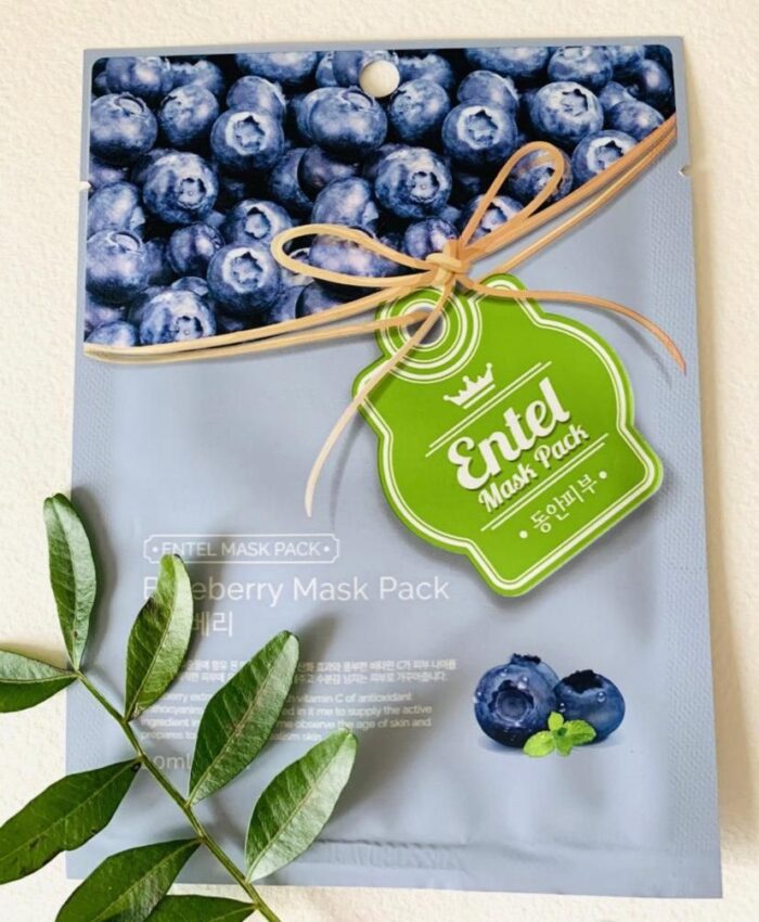 ENTEL Blueberry Mask 1 Pack 20ml*10ea - EmpressKorea