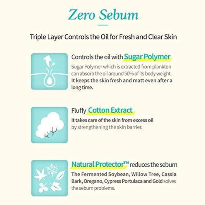 ETUDE HOUSE Zero Sebum Drying Powder - Oil Control No Sebum Powder with 80% Mineral, Makes Skin Downy - EmpressKorea