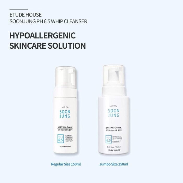 ETUDE SoonJung pH 6.5 Whip Cleanser 150ml - EmpressKorea