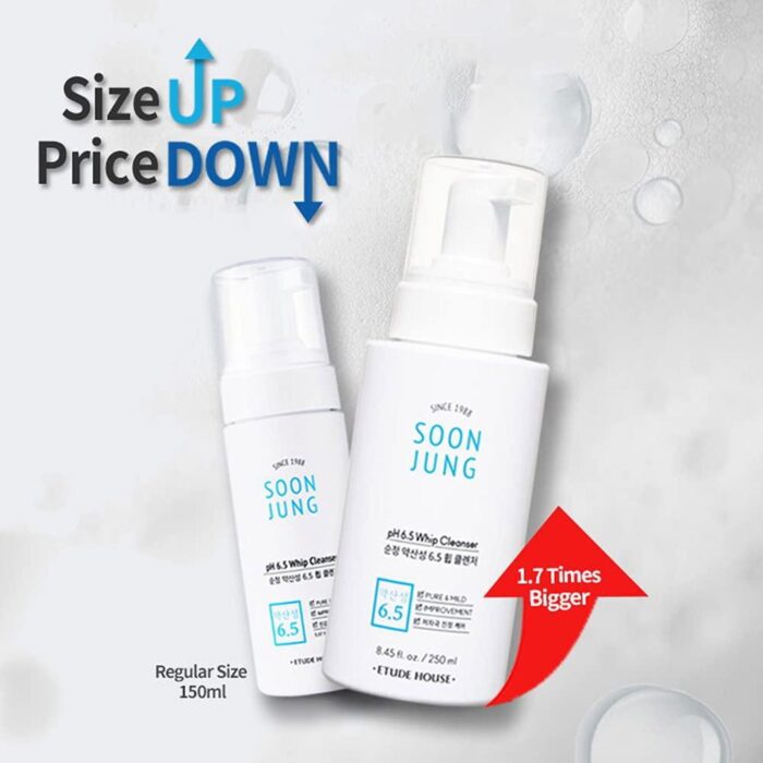 ETUDE SoonJung pH 6.5 Whip Cleanser 150ml - EmpressKorea