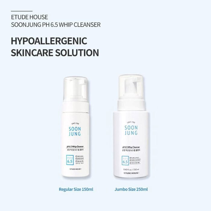 ETUDE SoonJung pH 6.5 Whip Cleanser 150ml - EmpressKorea