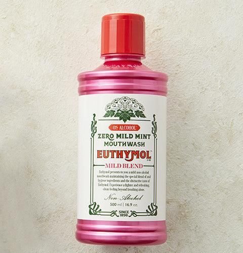 EUTHYMOL 0% Alcohol Zero Mild Mint Mouthwash 500ml - EmpressKorea