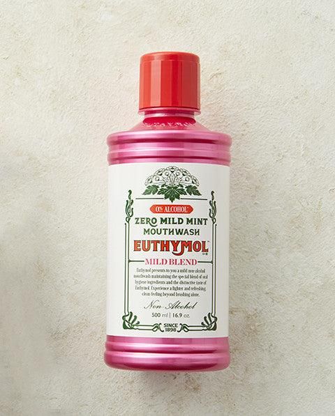 EUTHYMOL 0% Alcohol Zero Mild Mint Mouthwash 500ml - EmpressKorea