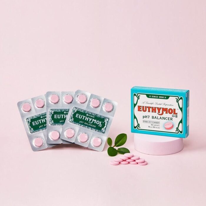 EUTHYMOL PH7 BALANCER PINK ICY CANDY 18 TABLETS 18g - EmpressKorea