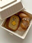 Elegant table Bread Friends keyring 3 types keychain handmade doll - EmpressKorea