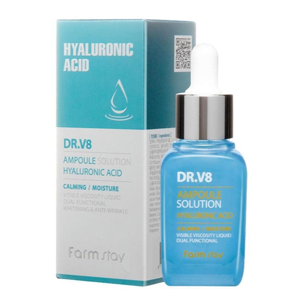 FARMSTAY DR-V8 SOLUTION HYALURONIC ACID 30ml - EmpressKorea