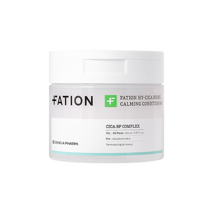 FATION HY-CICA BIOME CALMING CONDITION PAD 165ml 80pads - EmpressKorea