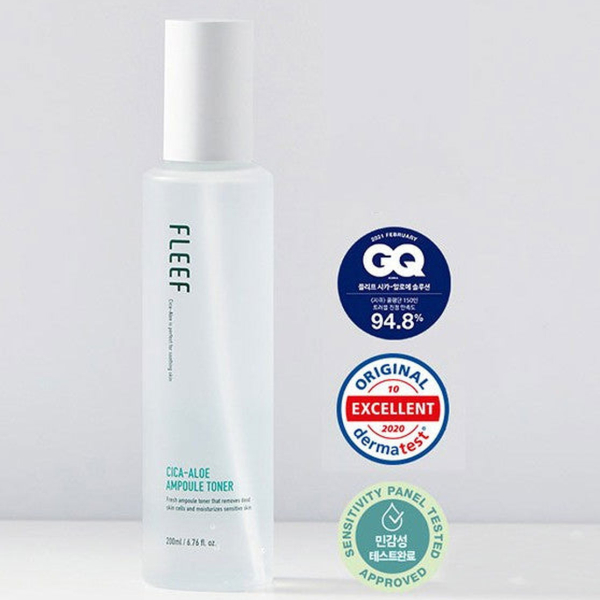 FLEEF Cica-Aloe Ampoule Toner 200ml - EmpressKorea