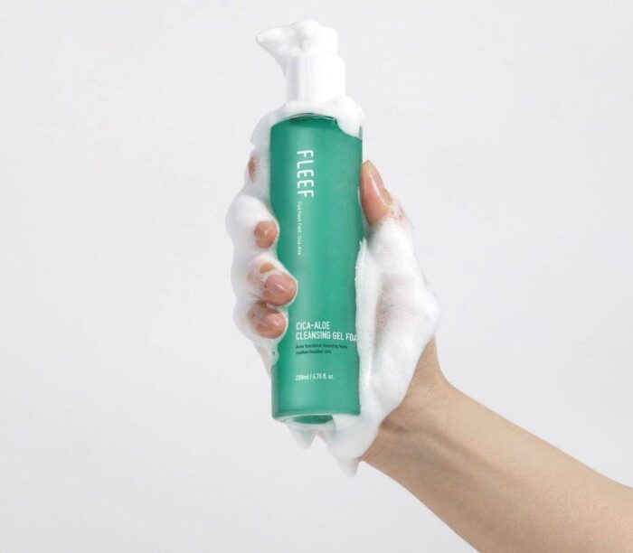 FLEEF Cica-Aloe Cleansing Gel Foam 200ml - EmpressKorea