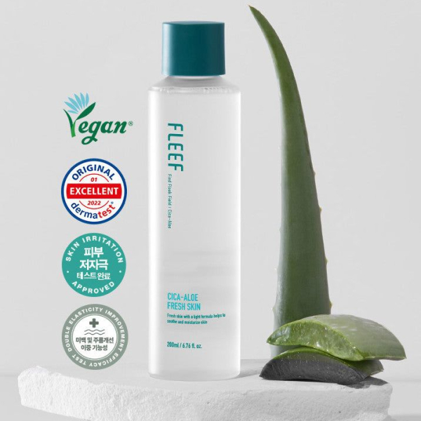FLEEF Cica-Aloe Fresh Skin 200ml - EmpressKorea