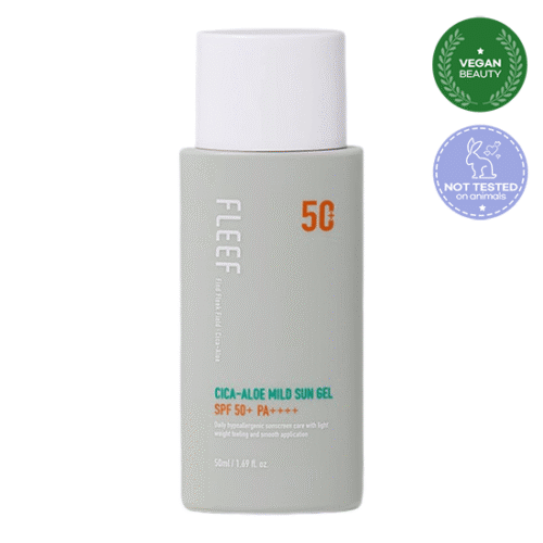 FLEEF Cica-Aloe Mild Sun Gel SPF 50+ PA++++ 50ml - EmpressKorea
