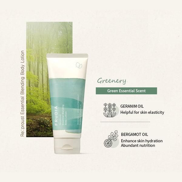 FRUDIA Re:proust Essential Blending Body Lotion #Greenery 200ml - EmpressKorea