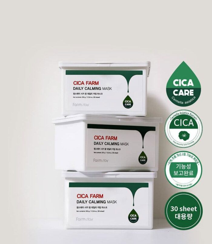 Farmstay Cica Farm Daily Calming Mask 350g (30 sheets) - EmpressKorea