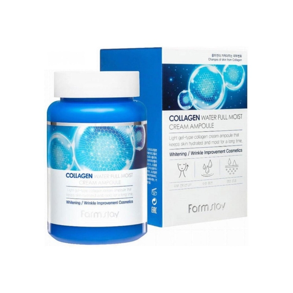 Farmstay Collagen Water Full Moist Cream Ampoule 250ml - EmpressKorea