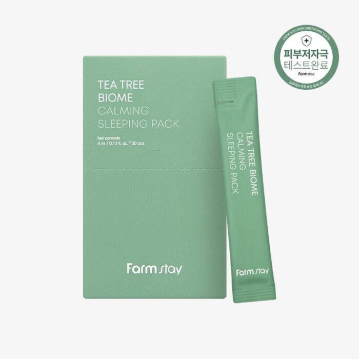 Farmstay Tea Tree Biome Calming Sleeping Pack 4ml*20ea - EmpressKorea