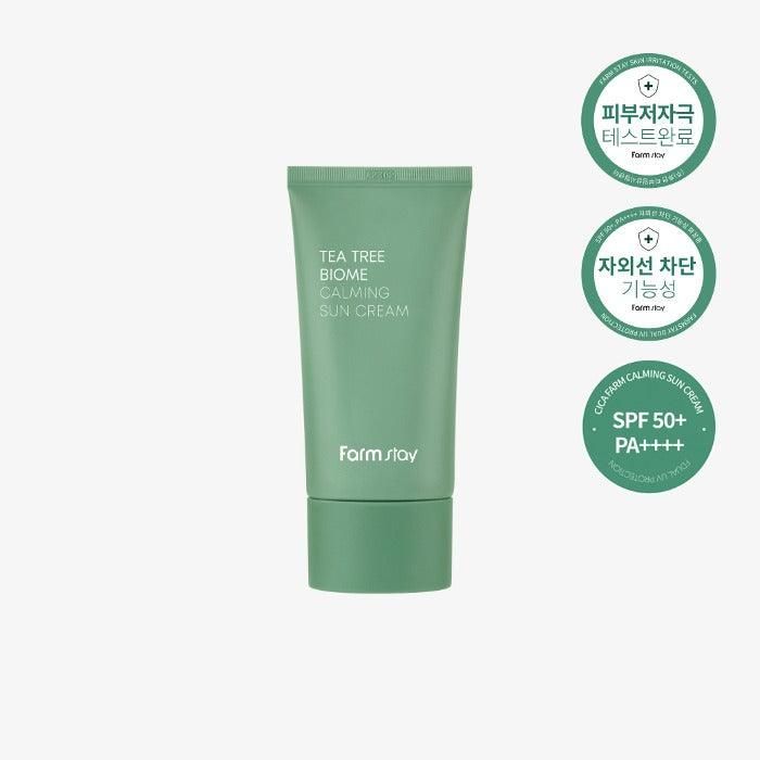 Farmstay Tea Tree Biome Calming Sun Cream 50g - EmpressKorea