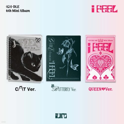 (G)I-DLE - Mini Album Vol. 6: I feel [1 out of 3 versions random delivery] - EmpressKorea