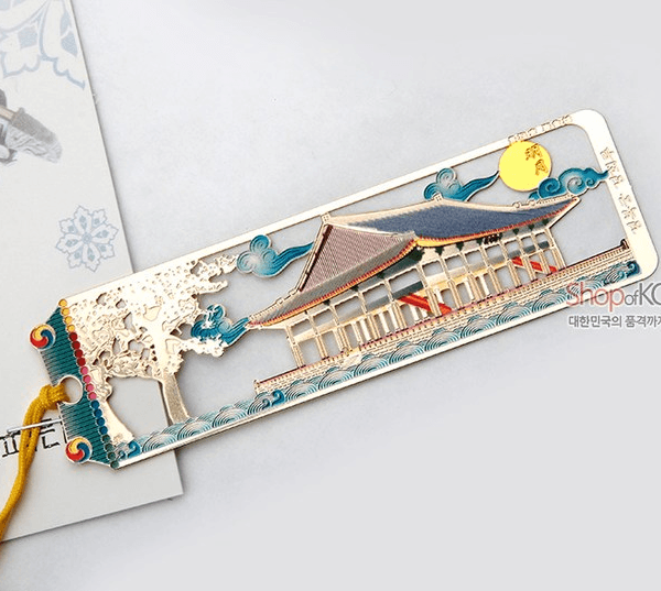 Gold Bookmark - Gyeonghoeru - EmpressKorea