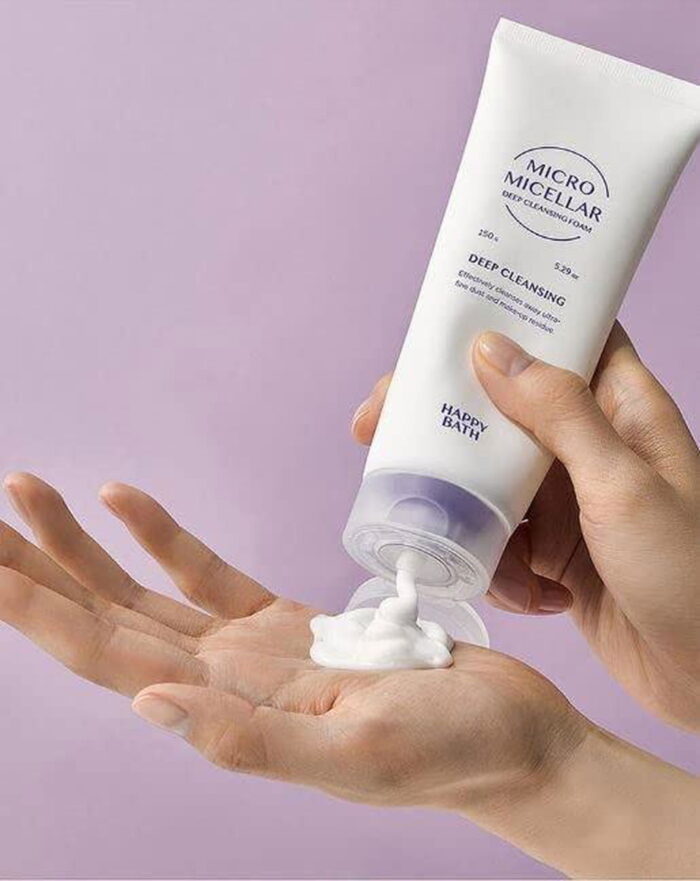 HAPPYBATH Micro Mecellar Deep Cleansing Foam 150g*3EA - EmpressKorea