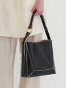 HERVE ARTE BAG Black & Ivory - EmpressKorea