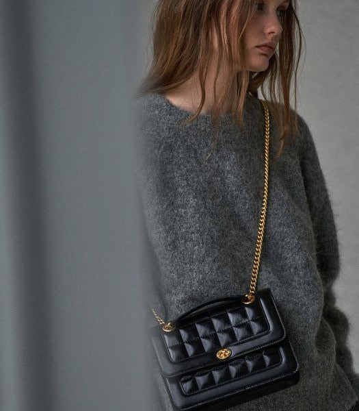 HERVE DAMIER BAG Black - EmpressKorea