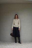 HERVE DAMIER BAG Suede Brown - EmpressKorea