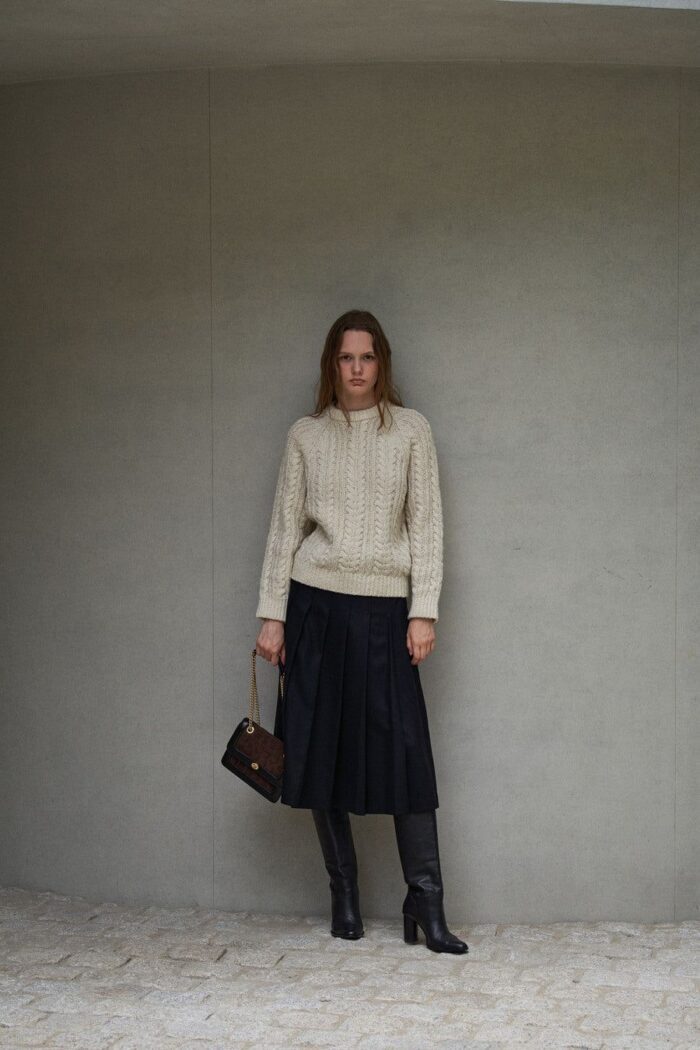 HERVE DAMIER BAG Suede Brown - EmpressKorea