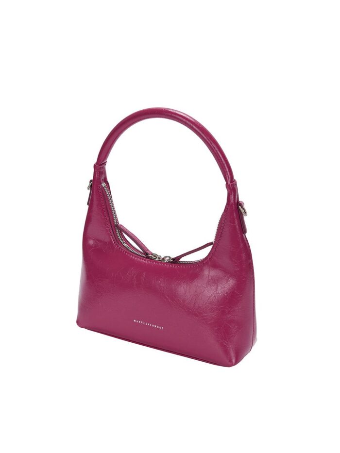 HOBO MINI+STRAP_berry pink crinkle - EmpressKorea