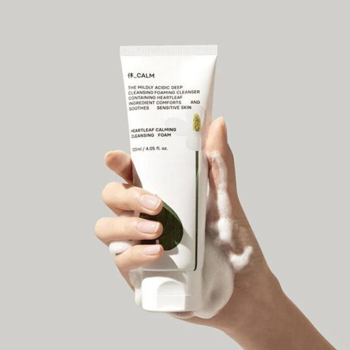 HUE_CALM Heartleaf Soothing Clean Foam 120ml - EmpressKorea