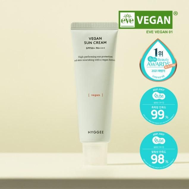 HYGGEE Vegan Sun Cream SPF 50+ PA++++ 50ml - EmpressKorea