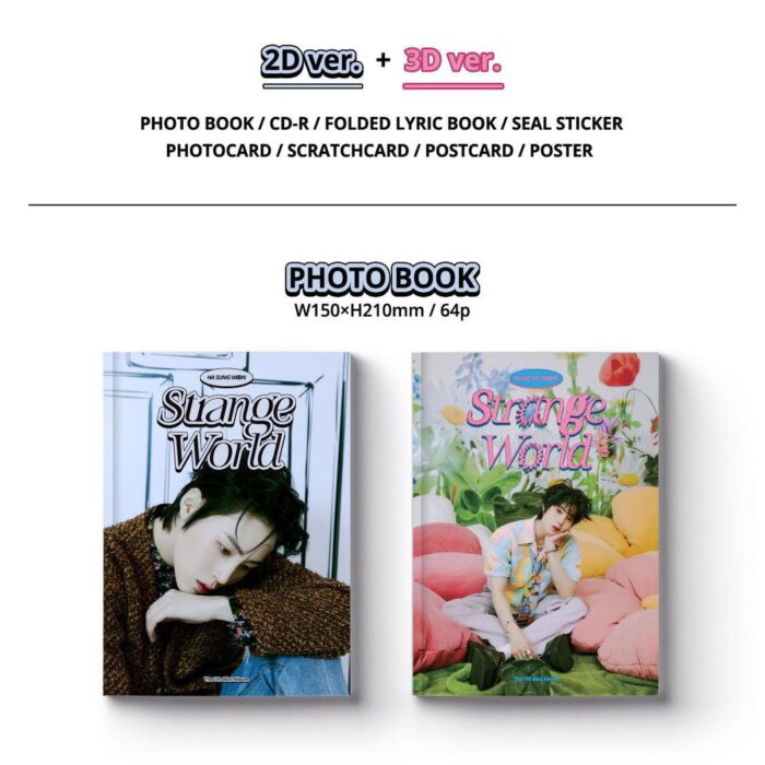 Ha Sung Woon - 7th Mini Album: Strange World (Photobook Ver.) - EmpressKorea