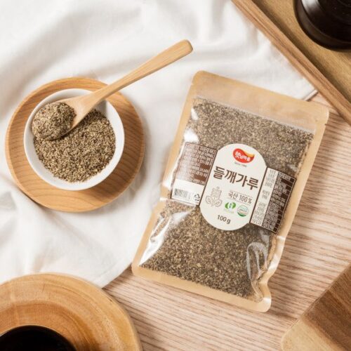 Haetnim Village Korean Domestic 100% perilla seed powder, 100g - EmpressKorea