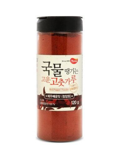 Haetnim Village Soup 100% Domestic Cheongyangcho Fine Red Pepper Powder Very Spicy 120ml - EmpressKorea