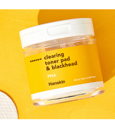 Hanskin Dead Skin Toner Pad & Blackhead PHA Peeling pad 70p 180ml - EmpressKorea