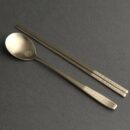 Hunminjeongeum Gold Spoon Set - EmpressKorea
