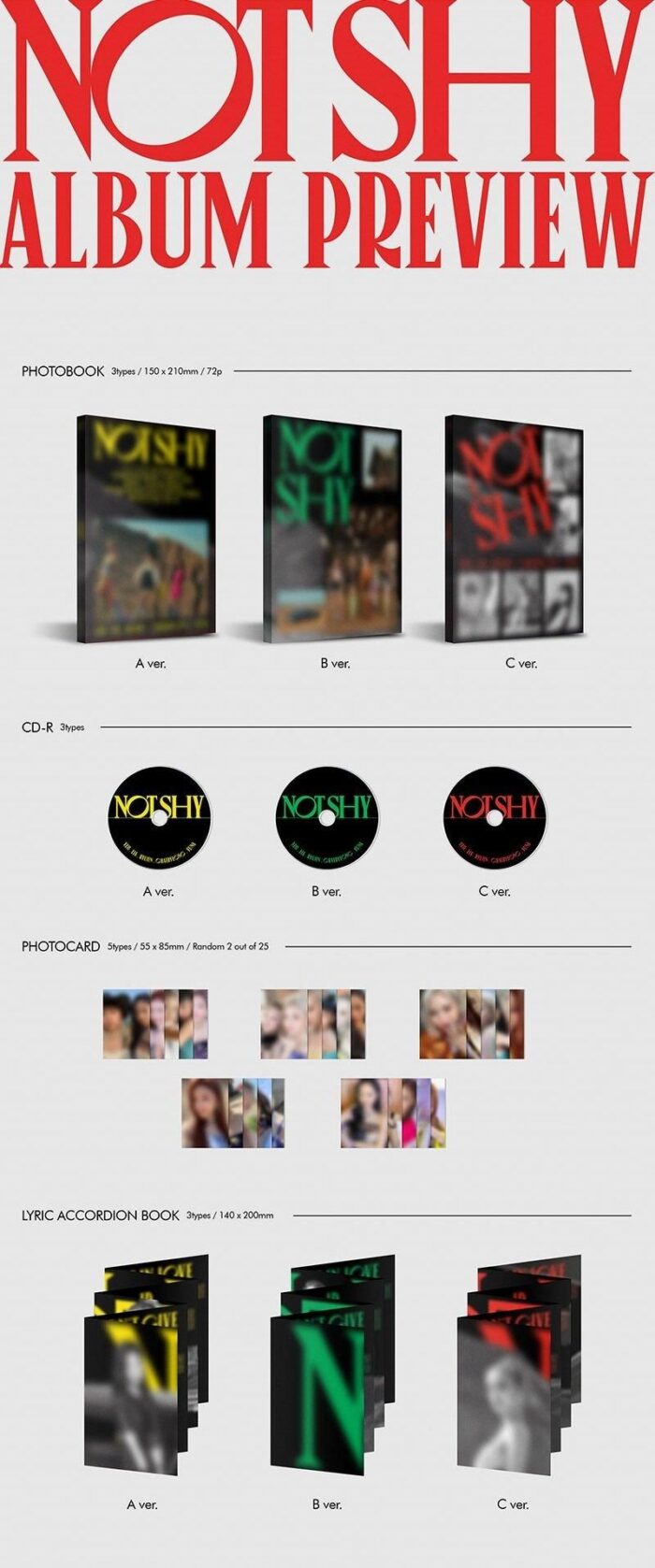 ITZY - 3rd Mini Album: NOT SHY - EmpressKorea