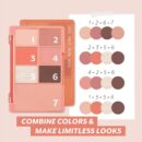 I'M MEME I'M Color Pattern Palette | 6 Colors Eyeshadow and 1 Blush Palette | 001 Coral Pattern | K-Beauty - EmpressKorea