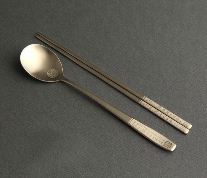 Inspoon Hunminjeongeum Gold Cutlery Set - EmpressKorea