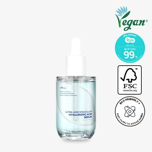 Isntree Ultra-Low Molecular Hyaluronic Acid Serum 50mL - EmpressKorea