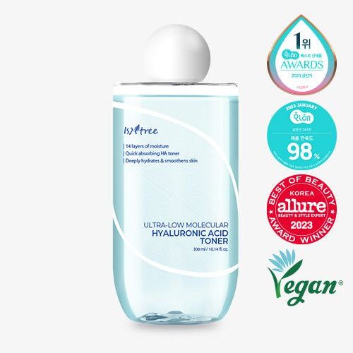 Isntree Ultra-Low Molecular Hyaluronic Acid Toner 300ml - EmpressKorea