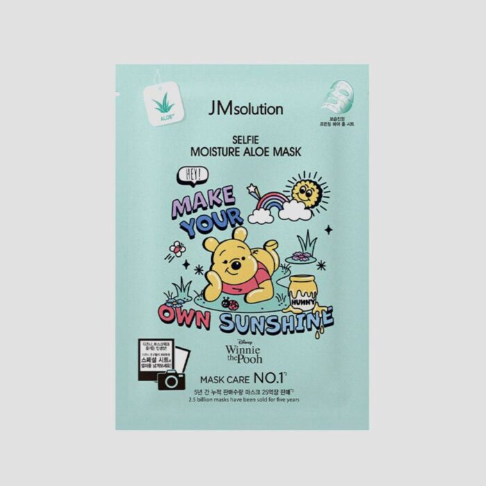 JM Solution x Disney Selfie Moisture Aloe Mask Make Your Own Sunshine Winnie the Pooh 30ml*10ea - EmpressKorea